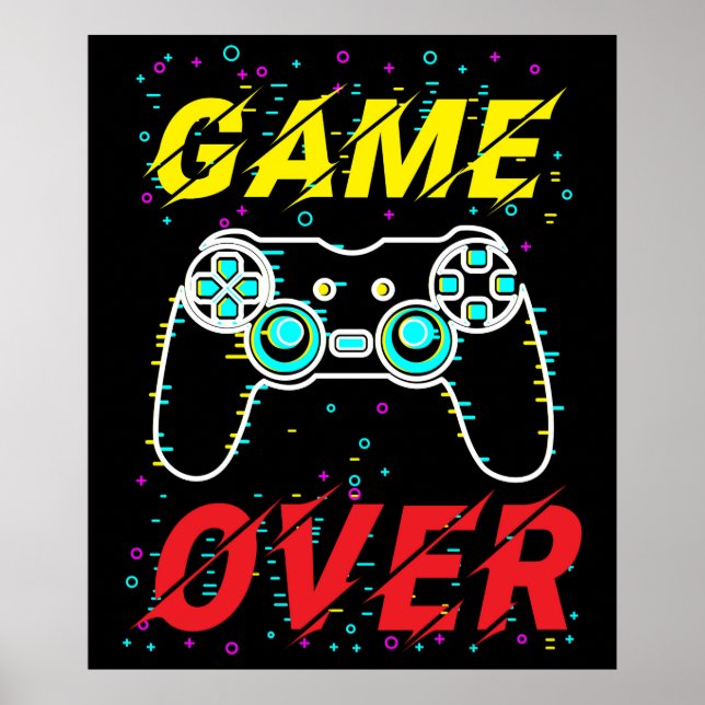 Affiche Contrôleur de jeu sur vidéo (Devant)