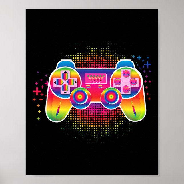 Affiche Contrôleur de jeu vidéo (Devant)