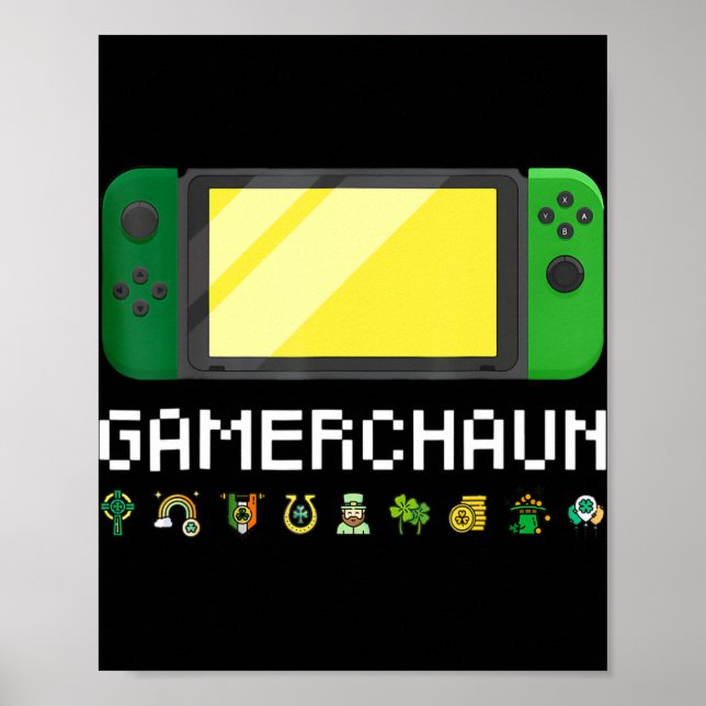 Affiche Contrôleur de jeu vidéo irlandais Leprechaun Boys  (Devant)