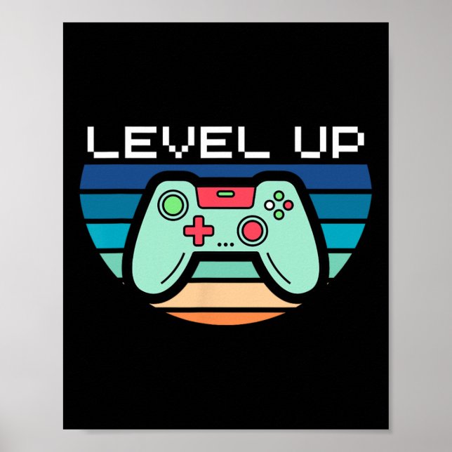 Affiche Contrôleur de jeu vidéo Niveau supérieur (Devant)