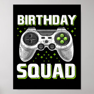 Affiche Contrôleur De Jeu Vidéo Squad Pour Les Garçons Gam