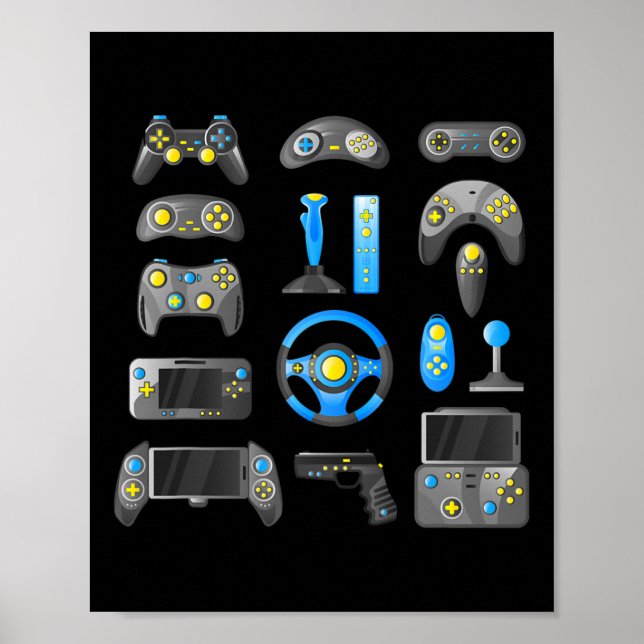 Affiche Contrôleur Game Contrôle Toutes Les Choses Jeu Vid (Devant)