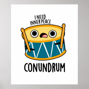 Affiche Conundrum Fundy Drummer Drum Pun