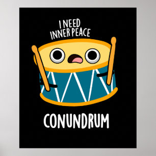 Affiche Conundrum Fundy Drummer Drum Pun Dark BG