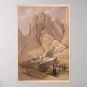 Affiche Convent of St. Catherine with Mount Horeb. Feb. 11