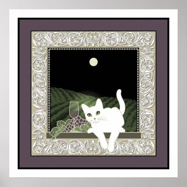 Affiche Conversation Blanc, Vin et la Lune (Devant)