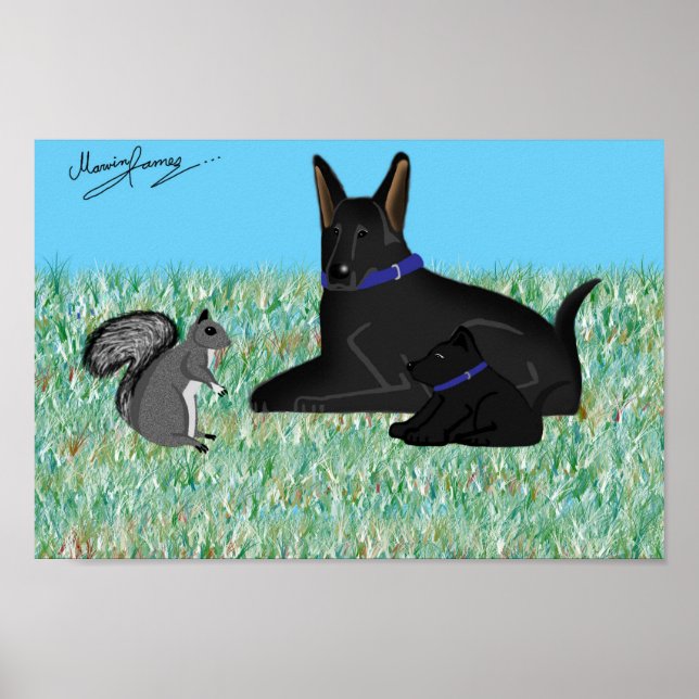 Affiche Conversation Squirly. (Devant)