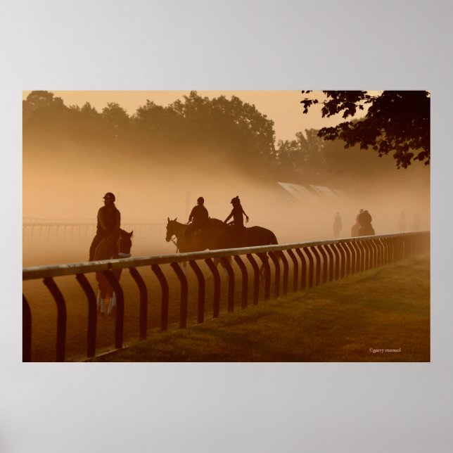Affiche Conversations du matin - Saratoga Horses (Devant)
