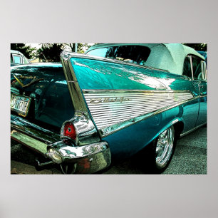 Affiche Convertible 1957 de Bel Air de Chevrolet