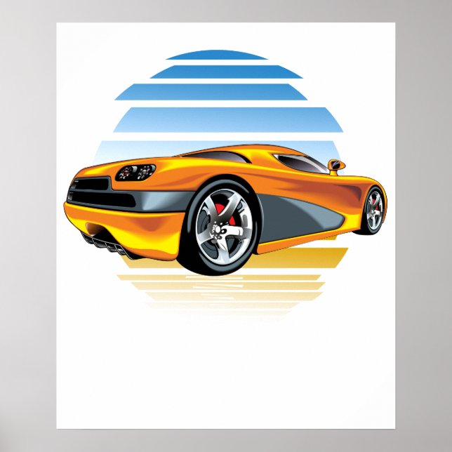 Affiche convertir voiture 4 (Devant)