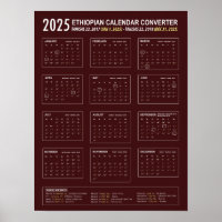 Convertisseur de calendrier éthiopien 2025