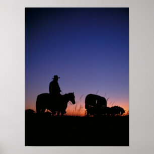 Affiche Convoi de chariots 12 X 16 Photo