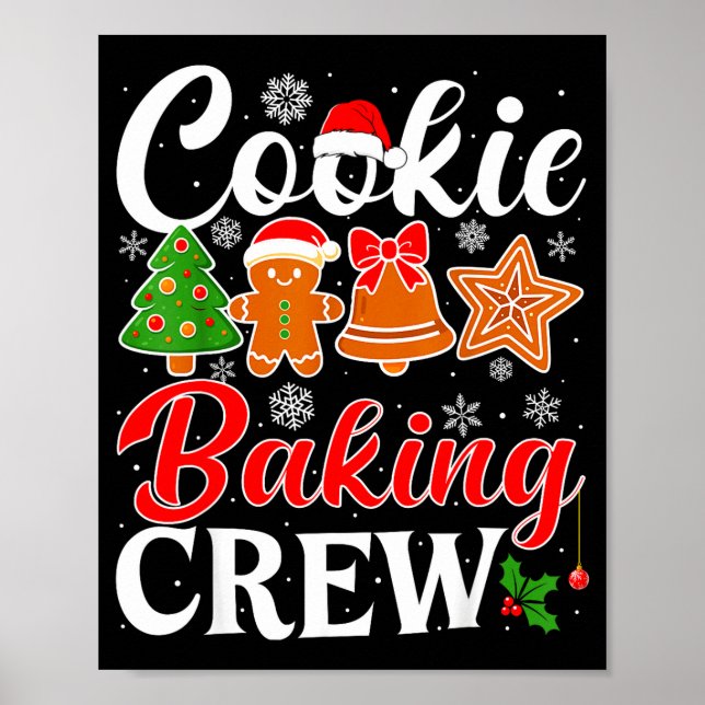 Affiche Cookie Baking Crew Gingerbread Xmas Holiday Cookie (Devant)