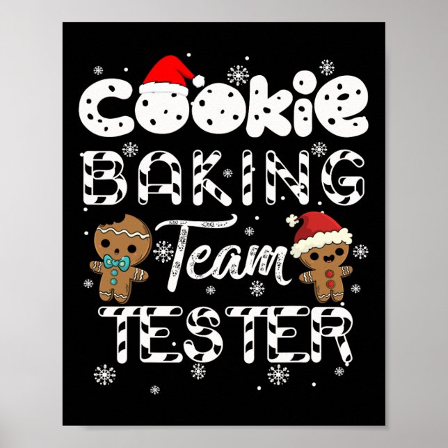 Affiche Cookie Baking Team Tester Gingpain Noël (Devant)