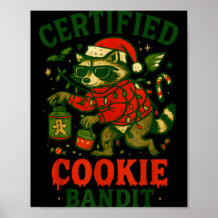 Affiche Cookie Bandit Certifié, Funny Christmas Lights Ra