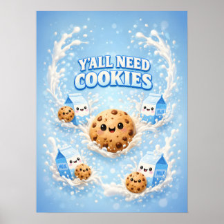 Affiche Cookie Mignon Kawaii Douce Humeur
