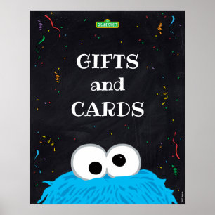 Affiche Cookie Monster 1er Anniversaire Cadeaux & Cartes