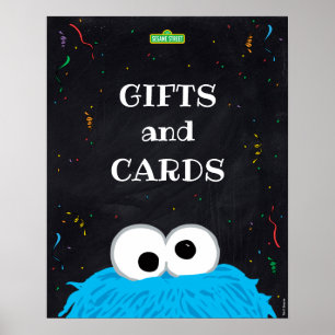 Affiche Cookie Monster Cadeaux et Cartes 1er Anniversair