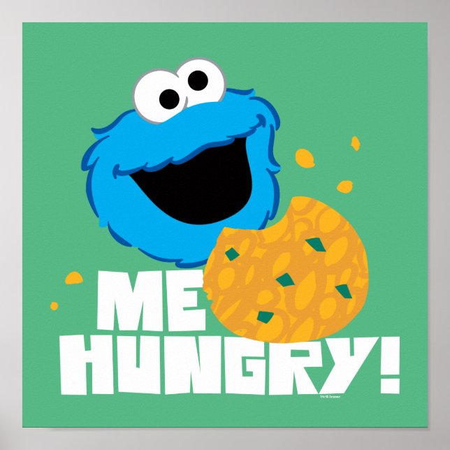 Affiche Cookie Monster | Moi qui ai faim ! (Devant)