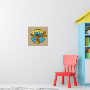 Affiche Cookie Monster Rétro