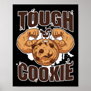 Affiche Cookie robuste Bodybuilding Alimentation Lover Mus