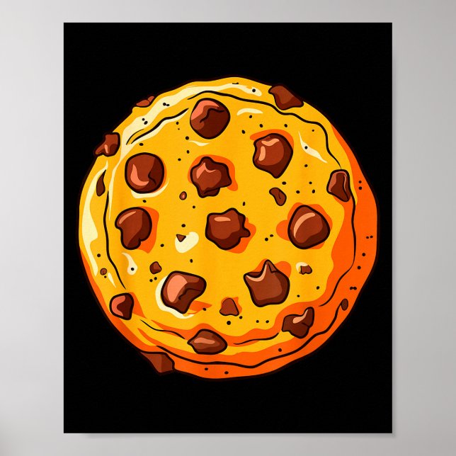 Affiche Cookie Shirt Men Women Kids Chocolate Chip Cookie  (Devant)