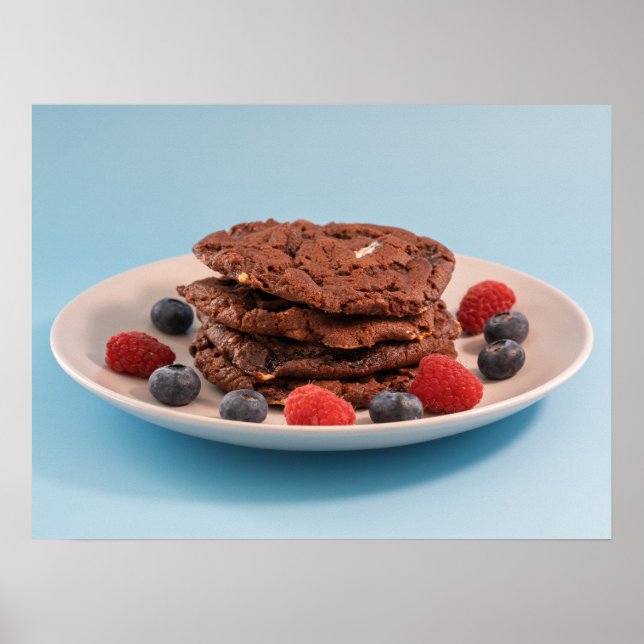 Affiche Cookies aux pépites de chocolat avec des baies Pho (Devant)