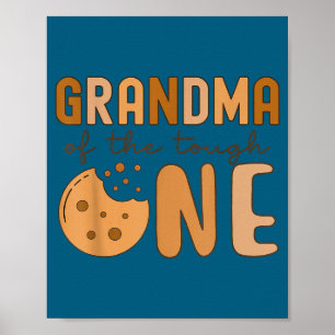 Affiche Cookies Lait Illustration Grand-mère Dur à Cuire