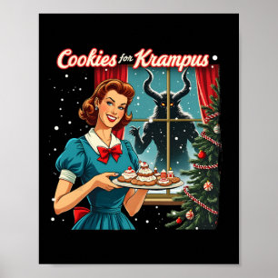 Affiche Cookies pour Krampus Noël drôle de Xmas Krampus G