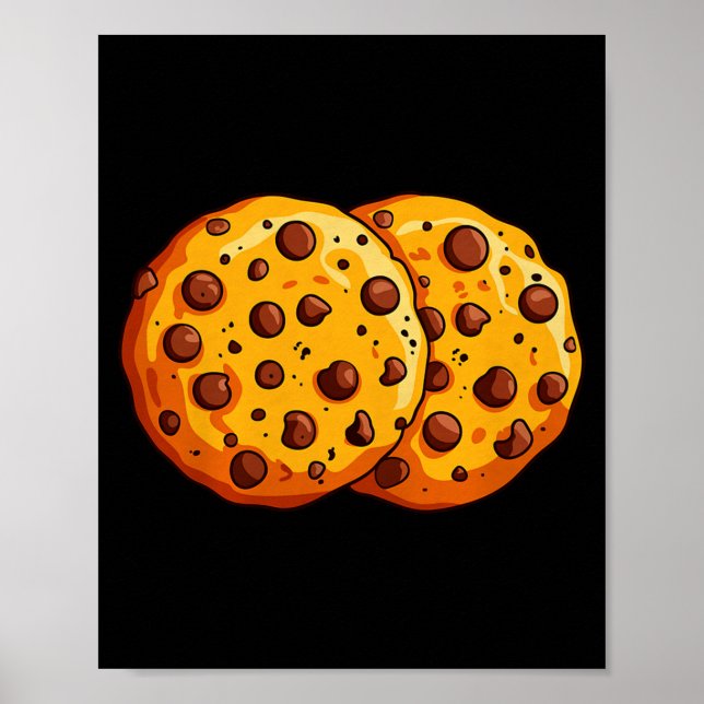 Affiche Cookies Shirt Men Women Kids Chocolate Chip Cookie (Devant)