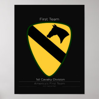 Affiche cool 1st Cavalry Division