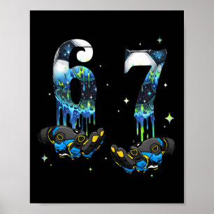 Affiche Cool 67 Six Seven Mème Football Footbyll Drip Garç