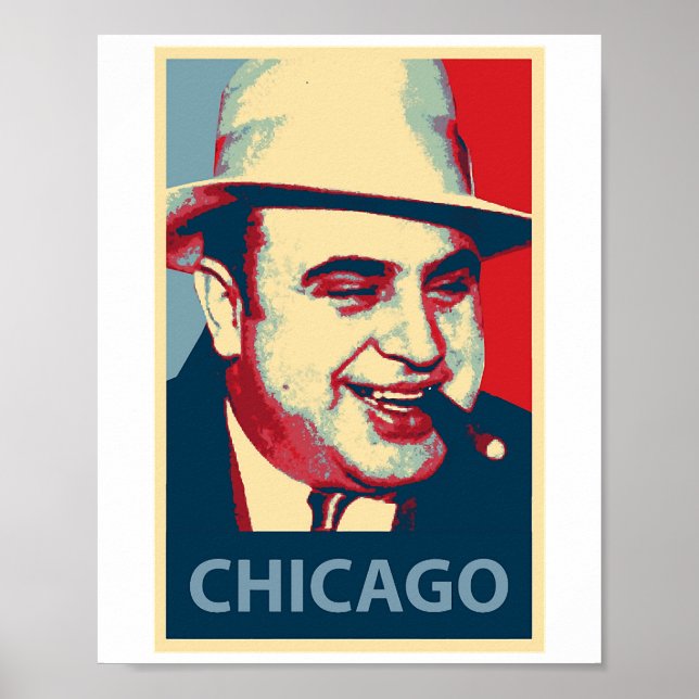Affiche Cool Al Capone Gangster italien Chicago Hope Óbámá (Devant)