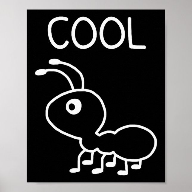 Affiche Cool Ant, Puns, Funny, Jokes, Sarcastic  (Devant)