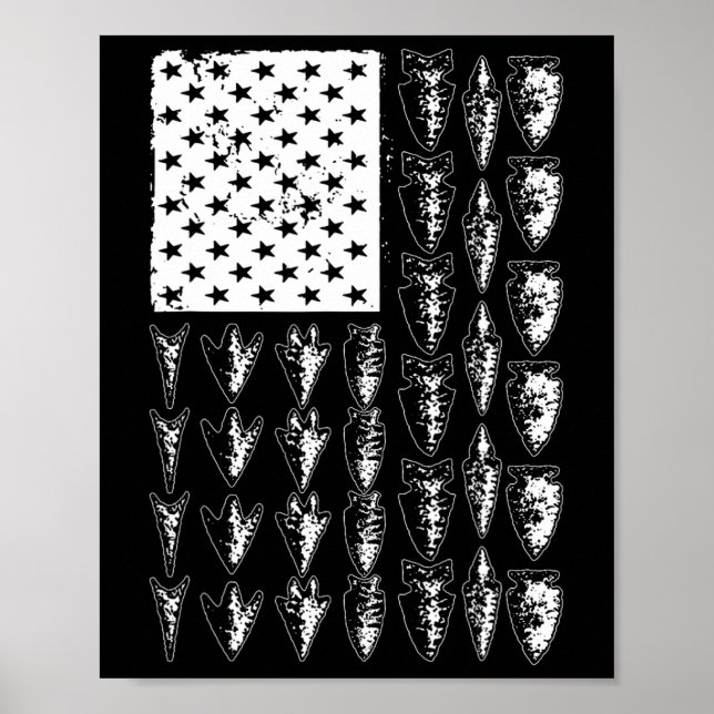 Affiche Cool Arrowhead Pour Hommes Femmes Bowhunt Arrow Hu (Devant)