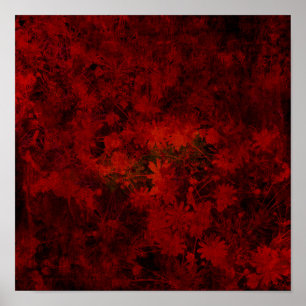 Affiche Cool, art moderne floral / fleuriste motif