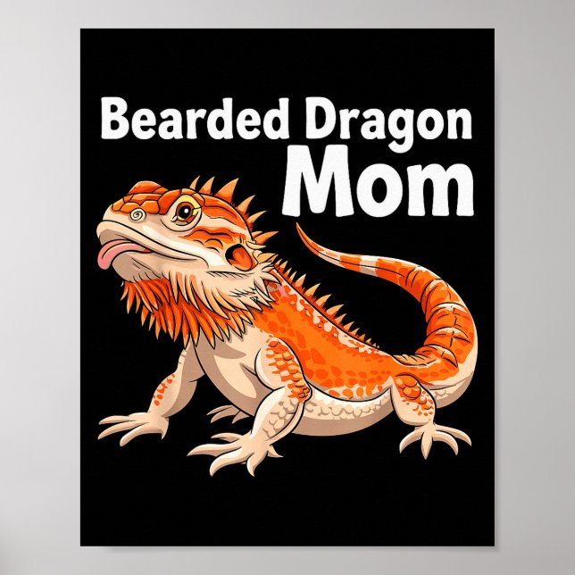 Affiche Cool Bearded Dragon Art For Women Girls Bearded Dr (Devant)
