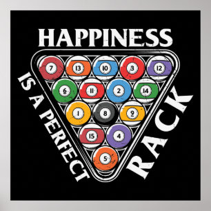 Affiche cool Billiards amoureux de porte-parole