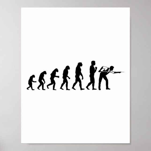 Affiche Cool Billiards Evolution Funny Cue Ll Stick Player (Devant)