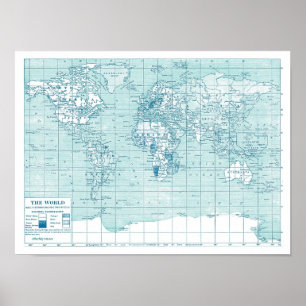 Affiche Cool Blue World