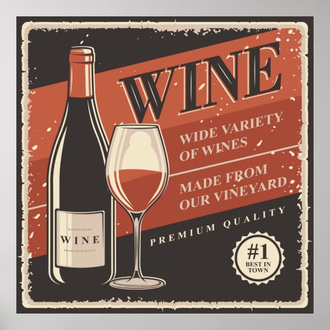 Affiche cool boire mancave accueil bar affaires (Devant)