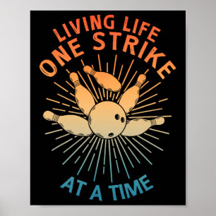 Affiche Cool Bowling Art Pour Hommes Femmes Strike Team Ga