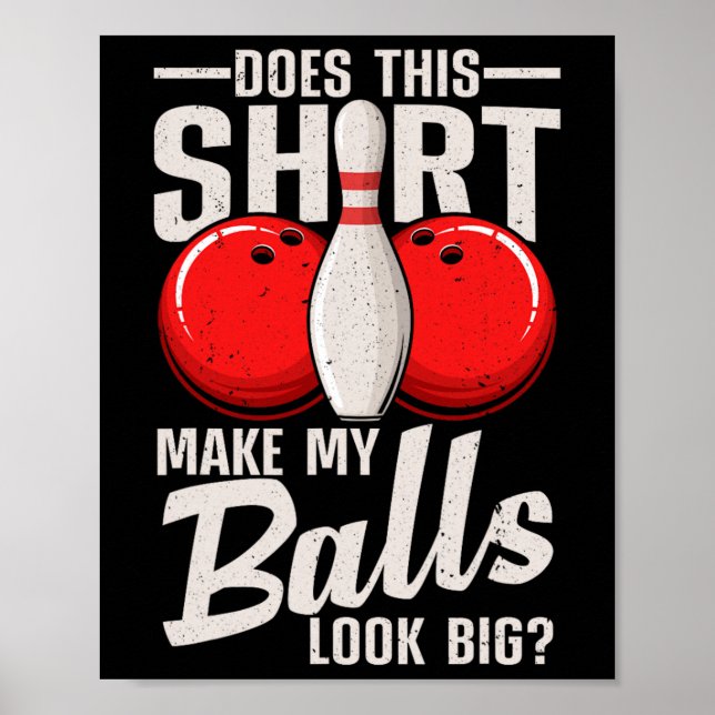 Affiche Cool Bowling Design Pour Hommes Femmes Bowling Ll  (Devant)