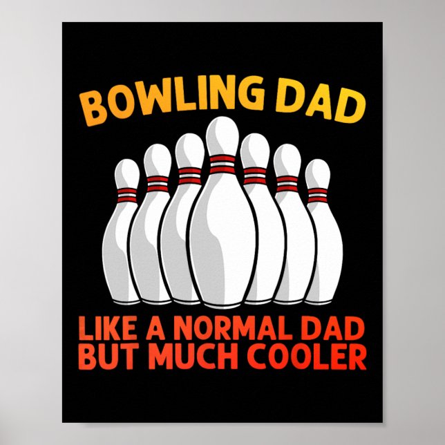 Affiche Cool Bowling Pour Papa Papa Bowling Team Sports Le (Devant)