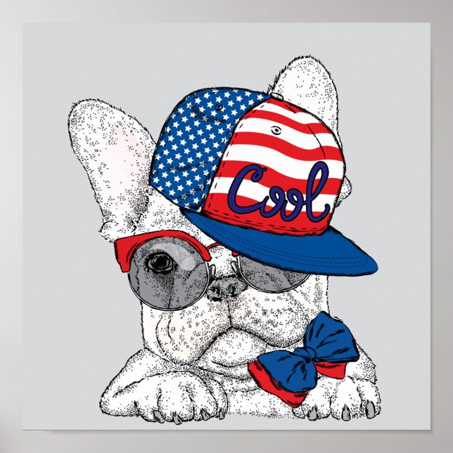 Affiche Cool Bulldog (Créateur téléchargé)