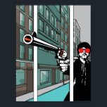 Affiche Cool Comic livre pop art style illusion optique 3d<br><div class="desc">Prenez cette affiche d'illusion optique 3d cool si vous aimez le style rétro, la bande dessinée, les films et, pop art. Il a un effet 3d pour être plus génial. C’est le meilleur cadeau pour une petite amie nue, un petit ami ou un ami qui aime les bandes dessinées, les...</div>