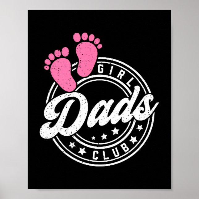Affiche Cool Dads Club Father's Day From Daughter Funny Da (Devant)