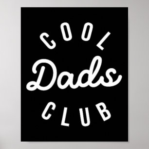Affiche Cool Dads Club Funny Papa Fête des pères Famille M