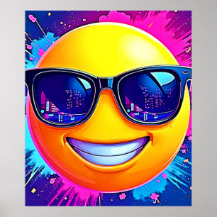 Affiche Cool 😎 Emoji Fun