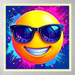 Affiche Cool 😎 Emoji Fun